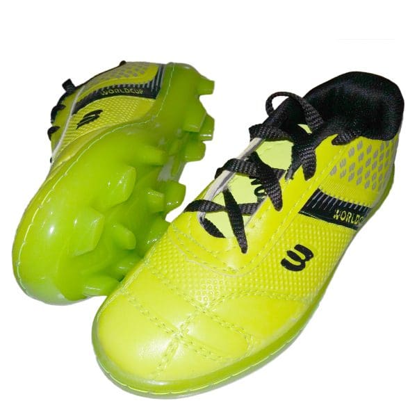 کفش فوتبال پسرانه مدل چمنی کد 001 رنگ سبز فسفری