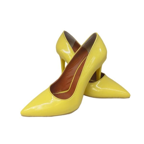 کفش زنانه مدل لودوشکا فرهاد ورنی رنگ لیمویی
